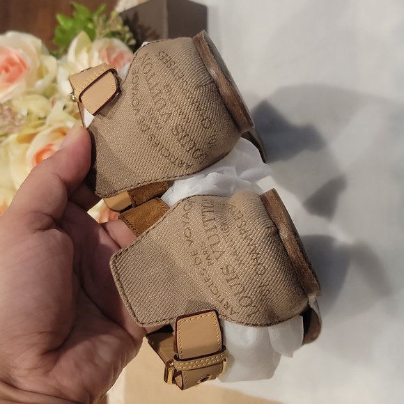 Authentic Louis Vuitton sandals - Picture 1 of 11